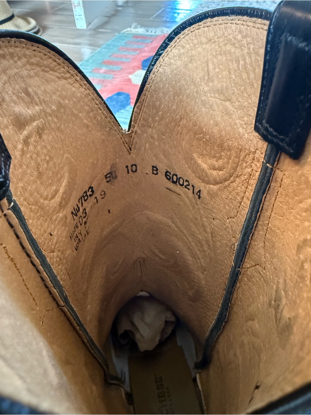 Lucchese Black Nicole Boots 10 - Picture 6 of 7